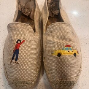 Soludos Beige Embroidered Women's Slippers